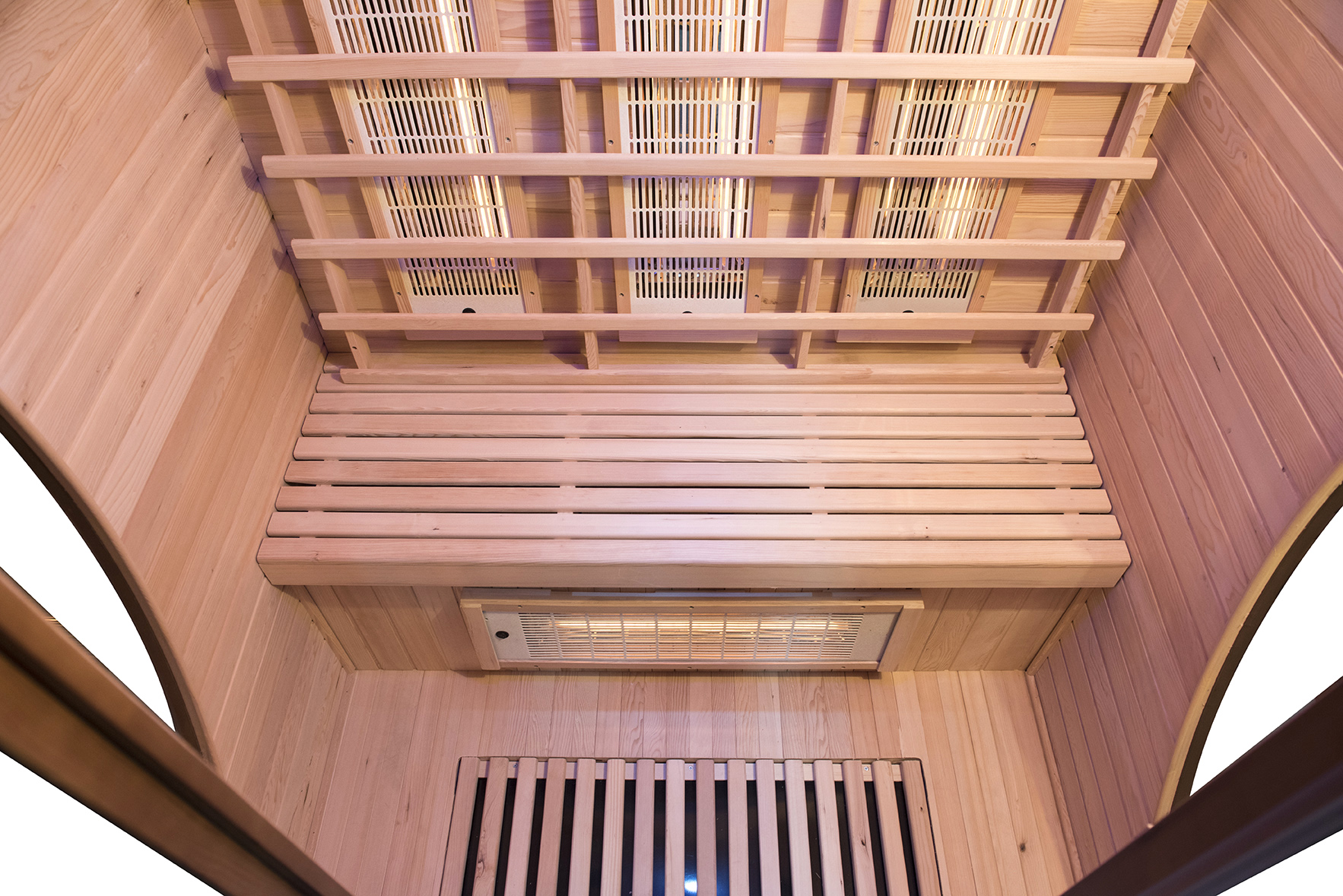 Produit sauna spectra 2 places personnalisé l'orange bleue