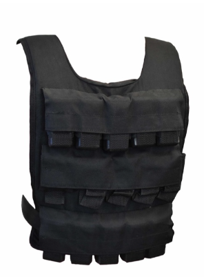 Gilet Lesté 15 Kg Avec 32 Poches | Veste D'entraînement Force En Maille Respirante – Ajustable 60-100 Kg, Coussin Mousse